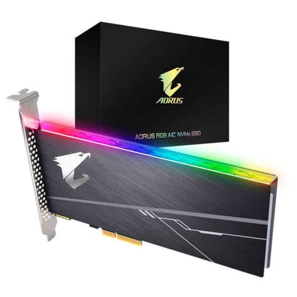 Harddisk Gigabyte AORUS NVME PCIE GEN4 AIC 4.0 M.2 SSD RGB - 512 GB