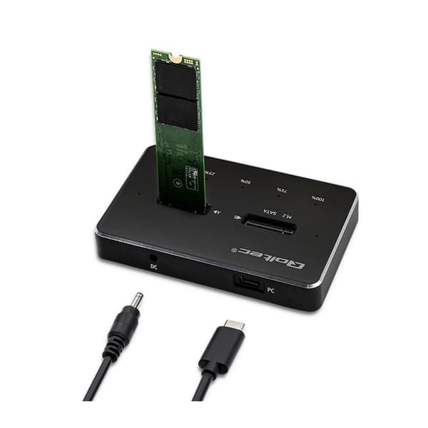Dockningsstation 2 x M.2 SSD SATA (USB 3.1)