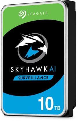 Seagate SkyHawk AI internal hard drive 10 TB 7200 RPM 256 MB 3.5" Serial ATA III (ST10000VE001)