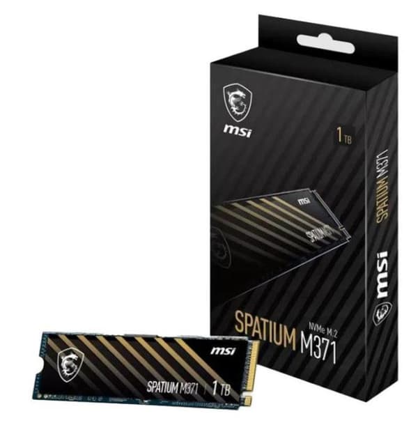 SSD|MSI|SPATIUM M371|1TB|M.2|PCIE|NVMe|3D NAND|Write speed 1700 MBytes/sec|Read speed 2350 MBytes/sec|2.15mm|TBW 210 TB|MTBF 1500000 hours|S78-440L870
