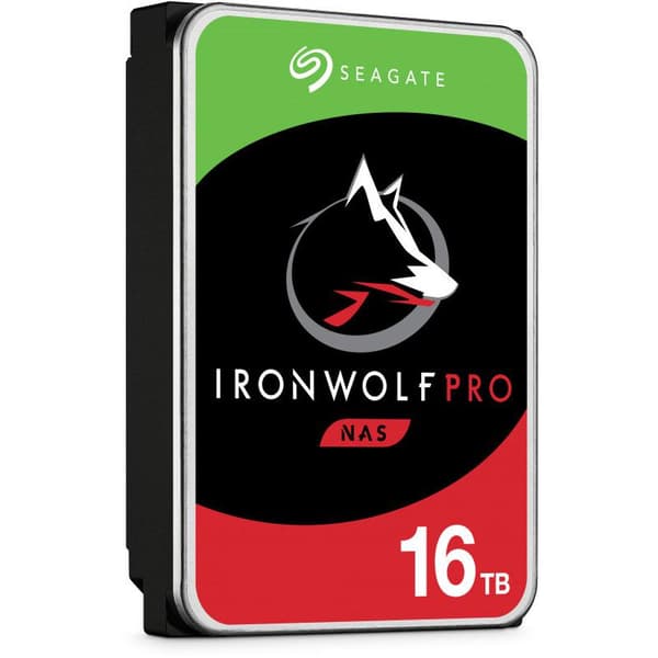 Seagate IronWolf Pro internal hard drive 16 TB 256 MB 3.5" Serial ATA III (ST16000NT001)