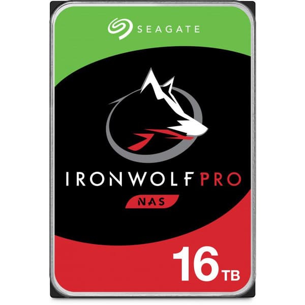 Seagate IronWolf Pro internal hard drive 16 TB 256 MB 3.5" Serial ATA III (ST16000NT001)