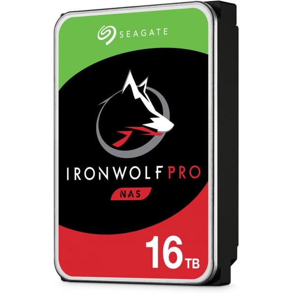 Seagate IronWolf Pro internal hard drive 16 TB 256 MB 3.5" Serial ATA III (ST16000NT001)
