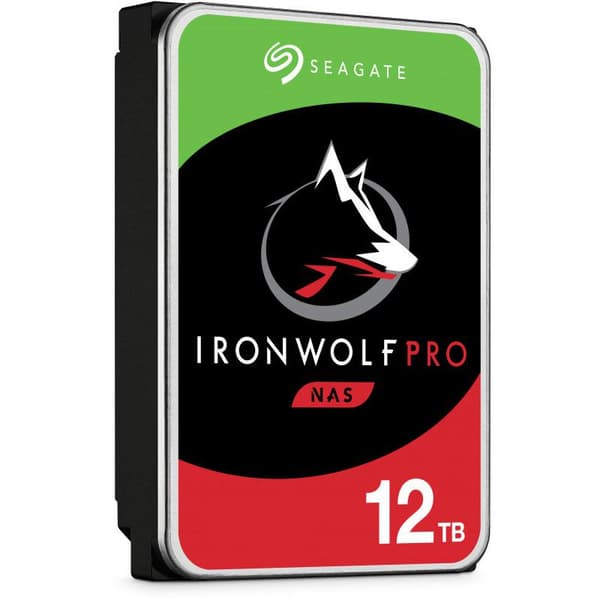 Seagate IronWolf Pro internal hard drive 12 TB 256 MB 3.5" Serial ATA III (ST12000NT001)