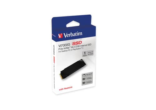 Verbatim Vi7000G 1TB M.2 PCIe Gen4 NVME 2280 SSD (7400/5500MB/s)
