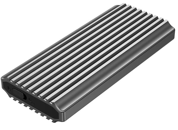 Gembird EE2280-U3C-03 USB 3.1-kabinet til M.2 NVMe-drev, RGB, aluminium