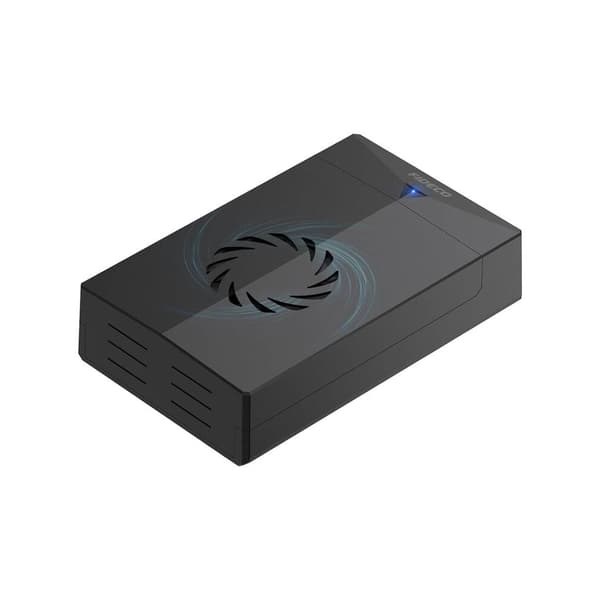 Fideco kiintolevykotelo tuulettimella – USB 3.0 & SATA 2,5"/3,5"
