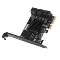 Miniatyrbillede 3 af 11: Udvidelseskort PCIE til 6Port SATA3.0-harddisk 6G PCIE3.0 GEN3 4X Interface Hub-adapter