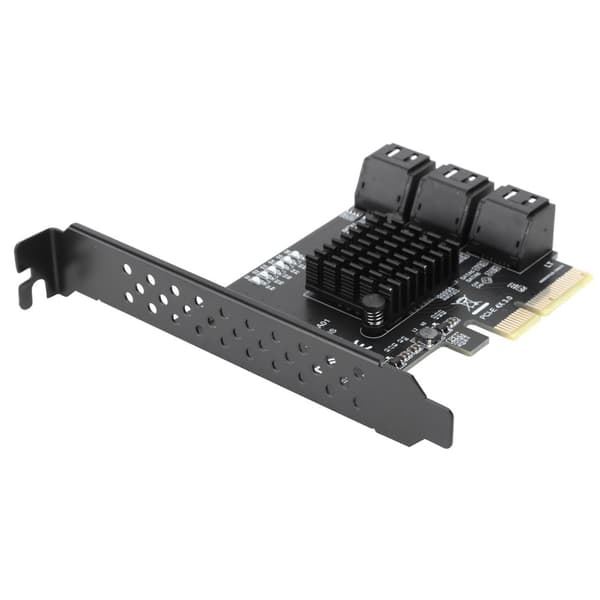 Udvidelseskort PCIE til 6Port SATA3.0-harddisk 6G PCIE3.0 GEN3 4X Interface Hub-adapter