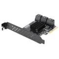 Miniatyrbillede 8 af 11: Udvidelseskort PCIE til 6Port SATA3.0-harddisk 6G PCIE3.0 GEN3 4X Interface Hub-adapter