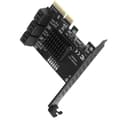 Miniatyrbillede 2 af 11: Udvidelseskort PCIE til 6Port SATA3.0-harddisk 6G PCIE3.0 GEN3 4X Interface Hub-adapter