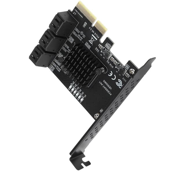 Udvidelseskort PCIE til 6Port SATA3.0-harddisk 6G PCIE3.0 GEN3 4X Interface Hub-adapter
