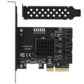 Miniatyrbillede 1 af 11: Udvidelseskort PCIE til 6Port SATA3.0-harddisk 6G PCIE3.0 GEN3 4X Interface Hub-adapter