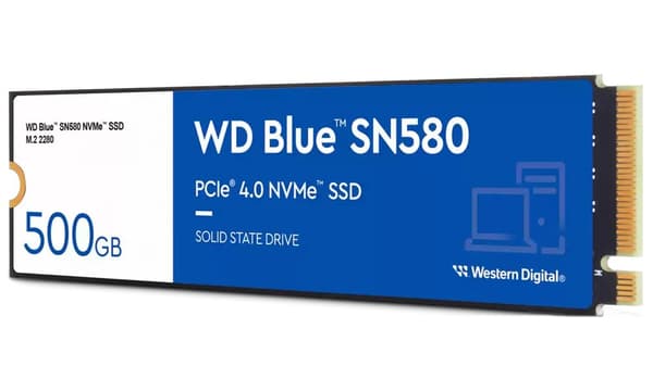 WD Blue SN580 NVMe SSD 500GB M.2 PCIe Gen4