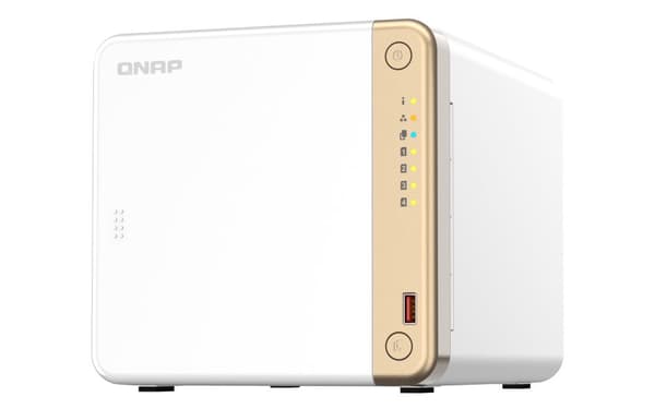 QNAP | 4-Bay desktop NAS | TS-462-4G | Intel Celeron | N4505 2-core | Processor frequency 2.9 GHz | 4 GB Hvit