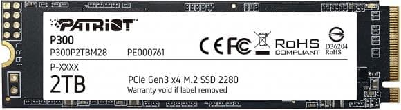 Patriot Memory P300 M.2 2000 GB PCI Express 3.0  NVMe