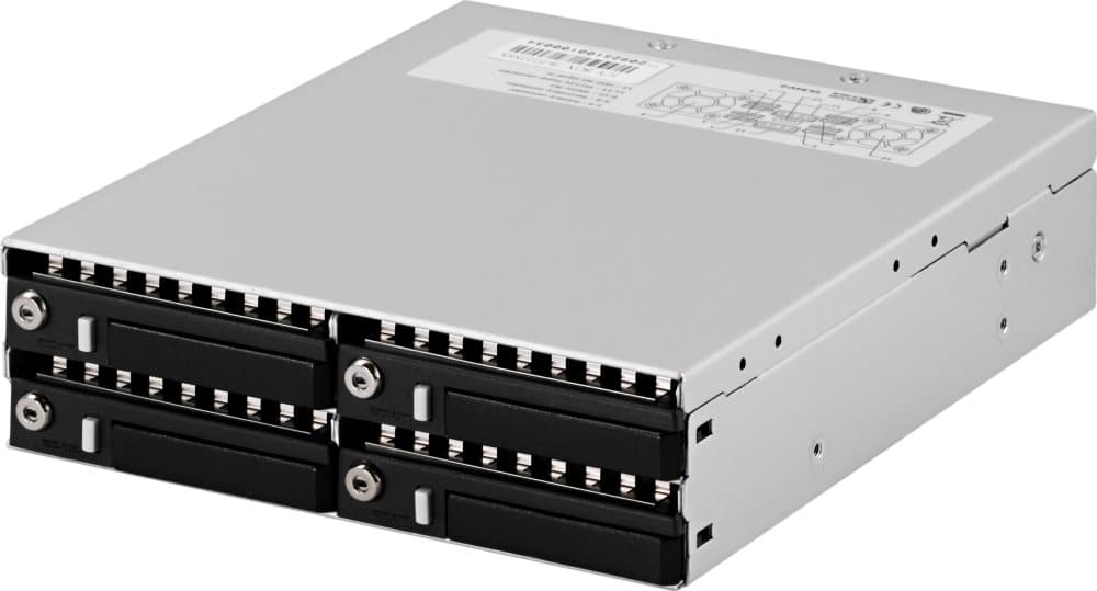 ICY BOX internt lagringskabinet til 4x2,5" SAS-/SATA-harddiske, SAS/SA