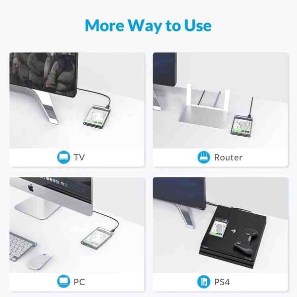 Extern Hårddiskshölje - USB 3.1 / SATA III