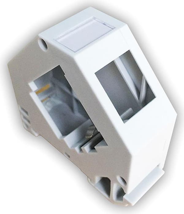 ROLINE Hat-/støtteskinneadapter til Keystone SLIM-moduler Cat6 og Cat6a | hvid