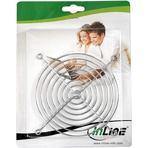 InLine fläktgrill metall, förkromad, 92x92mm