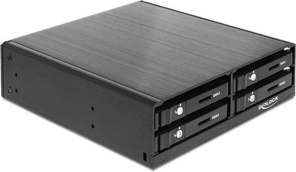 Delock - 5,25? Wechselrahmen für 4 x 2,5? SATA HDD / SSD