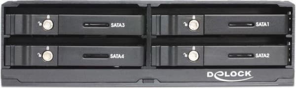 Delock - 5,25? Wechselrahmen für 4 x 2,5? SATA HDD / SSD