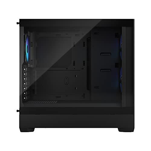 Fractal Design Pop Air RGB - Tower - ATX - sidopanel med fönster (härdat glas) - ingen strömförsörjning (ATX) - svart TG klar nyans - USB/Audio - för