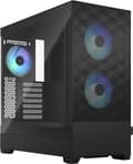 Miniatyrbild 1 av 6: Fractal Design Pop Air RGB - Tower - ATX - sidopanel med fönster (härdat glas) - ingen strömförsörjning (ATX) - svart TG klar nyans - USB/Audio - för