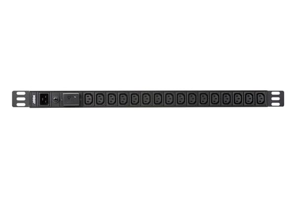 ATEN 0U Basic PDU ylijännitesuojalla - Vakio - 0U - Alumiini - Musta - 16 AC-pistorasiaa - C13-liitin (PEO216SG-AT-G)