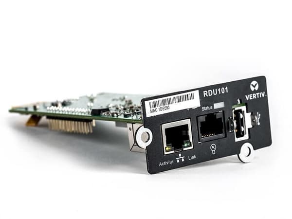 Vertiv Liebert Intellislot-kommunikationskort - Fjernstyringsadapter - 10/100 Ethernet x 1 - til P/N: GXT5-6000MVRT4UXLN, GXT5-6KL630RT5UXLN, GXT5-800