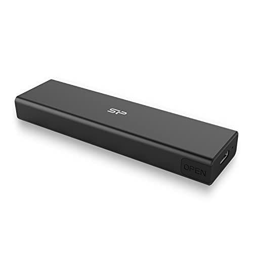 Silicon Power CAJA EXTERNA M.2 NVME/SATA SSD CASE PD60 USB 3.2 Type-C musta