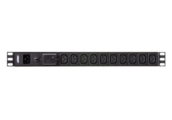 ATEN 24-Outlet 0U Basic PDU med overspændingsbeskyttelse (16A) (22x, W1262127 (Surge Protection (16A) (22x C13, 2x C19) 0U Basic PDU med overspændings Sort