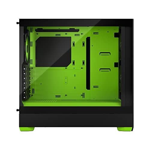 Fractal Design Pop Air RGB - Tower - ATX - sidopanel med fönster (härdat glas) - ingen strömförsörjning (ATX) - grön, klar, tonad - USB/Audio - för Fr