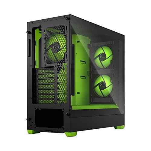 Fractal Design Pop Air RGB - Tower - ATX - sidopanel med fönster (härdat glas) - ingen strömförsörjning (ATX) - grön, klar, tonad - USB/Audio - för Fr