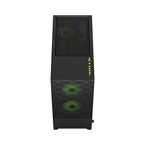 Fractal Design Pop Air RGB - Tower - ATX - sidopanel med fönster (härdat glas) - ingen strömförsörjning (ATX) - grön, klar, tonad - USB/Audio - för Fr