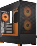 Miniatyrbild 1 av 6: Fractal Design Pop Air RGB - Tower - ATX - sidopanel med fönster (härdat glas) - ingen strömförsörjning (ATX) - orange, klar, tonad - USB/Audio - för