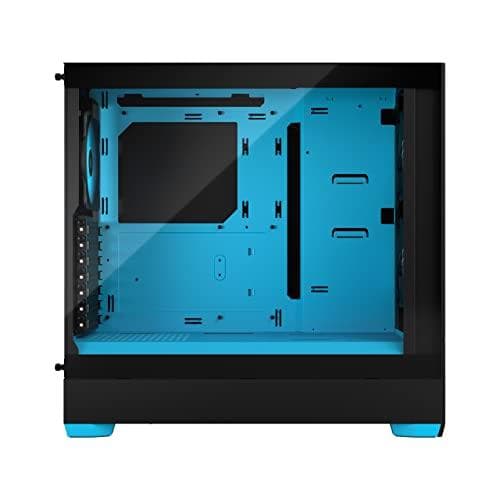 Fractal Design Pop Air RGB - Tower - ATX (härdat glas) - ingen strömförsörjning (ATX) - cyan - USB/Audio - för Fractal Design Model D, Typ D (FD-C-POR