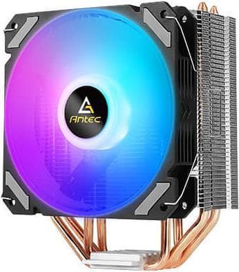 Antec A400i - Processorluftkylare - (för: LGA1156, AM2, AM2+, LGA1366, AM3, LGA1155, AM3+, LGA2011, FM1, FM2, LGA1150, FM2+, LGA1151, AM4, LGA1200, -a Svart, Koppar, Silver