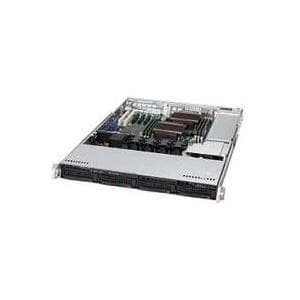 Supermicro SC815 TQ-563CB - rack - kan monteres - 1U - udvidet ATX - SATA/SAS - hot-swap 560 Watt - sort (CSE-815TQ-563CB)