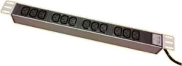 ittal 7240.200 19" strømskinne til 12x IEC stik