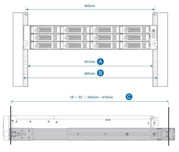 Rack Slide Rail Kit