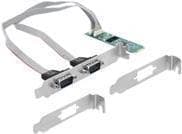 Delock - Seriel adapter - M.2 2280 - RS-232 x 2 - grøn (95270)