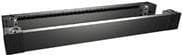 Rittal VX - Bundstykke med bezel - for og bag - RAL 9005 (pakke med 2)