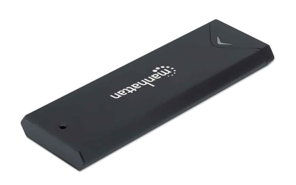Manhattan 130530 Box Outdoor USB 3.2 SSD SATA M.2 NVMe Black