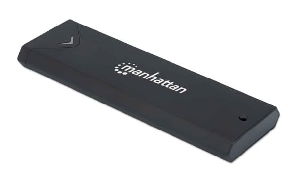 Manhattan 130530 Box Outdoor USB 3.2 SSD SATA M.2 NVMe Black