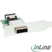 InLine - SAS Bezel intern til ekstern - 4-bane - 4x afskærmet Mini MultiLane SAS (SFF-8088), 26-benet (F) - 36-benet 4x Mini SAS (SFF-8087) (27650)