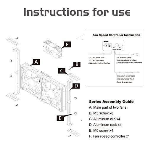 Titan TTC-SC09TZ(B) Computerkølingskomponent Universal Radiator 12cm Sort - Hvid (TTC-SC09TZ(B))