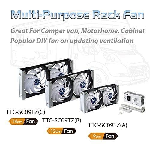 Titan TTC-SC09TZ(B) Computerkølingskomponent Universal Radiator 12cm Sort - Hvid (TTC-SC09TZ(B))