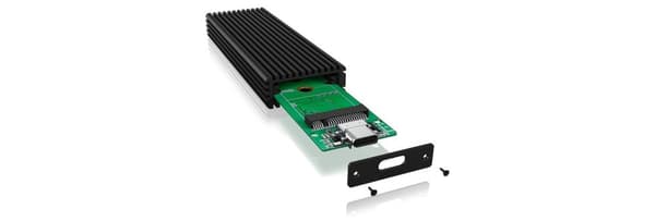 RaidSonic 60482 M.2 harddiskkabinet M.2 PCIe NVMe SSD USB-C® USB 3.2 (Gen 2)