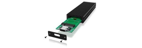 RaidSonic 60482 M.2 harddiskkabinet M.2 PCIe NVMe SSD USB-C® USB 3.2 (Gen 2)